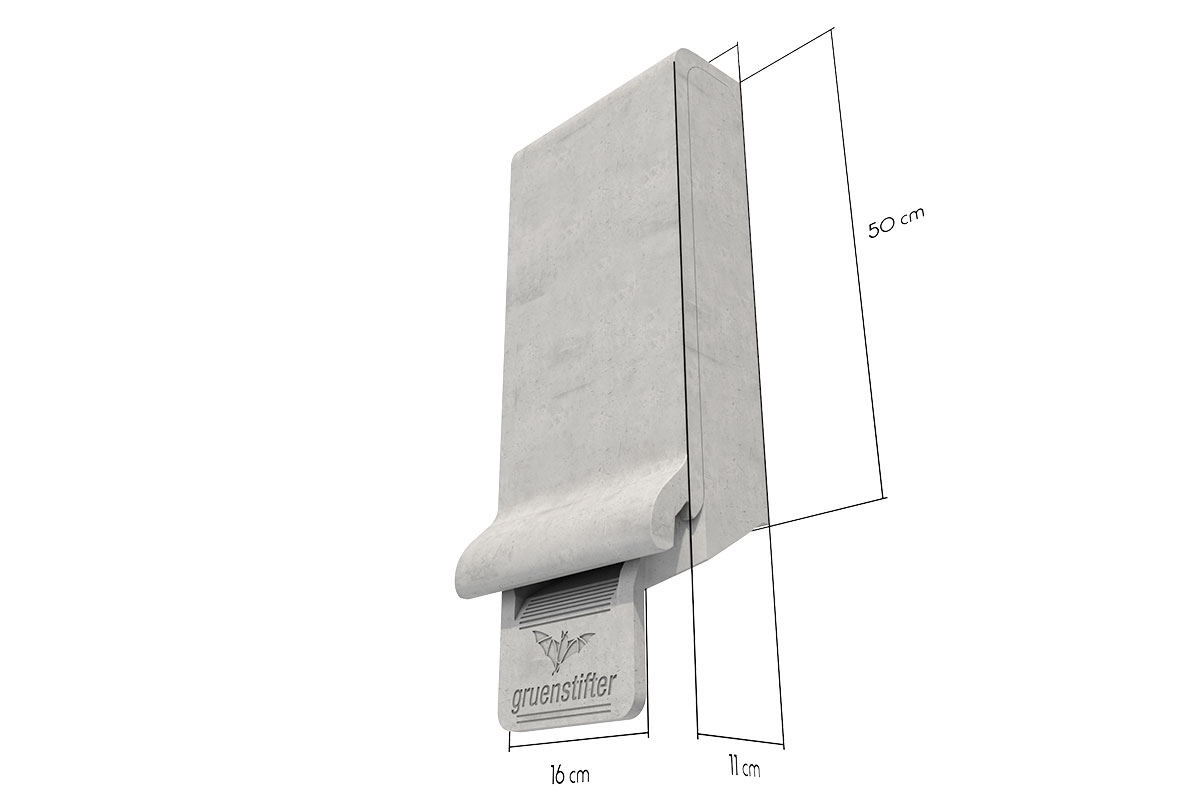 Fledermauskasten Außenmaße von Unten